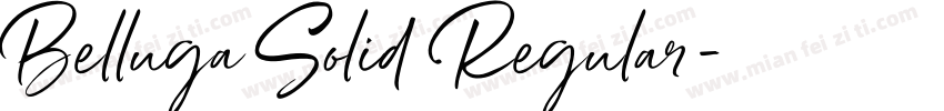 Belluga Solid Regular字体转换